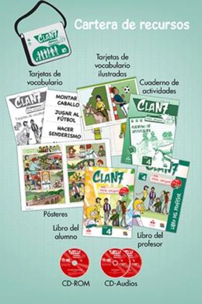 Picture of CLAN 7 CON ¡HOLA, AMIGOS! 4 - CARTERA DE RECURSOS PARA EL PROFESOR