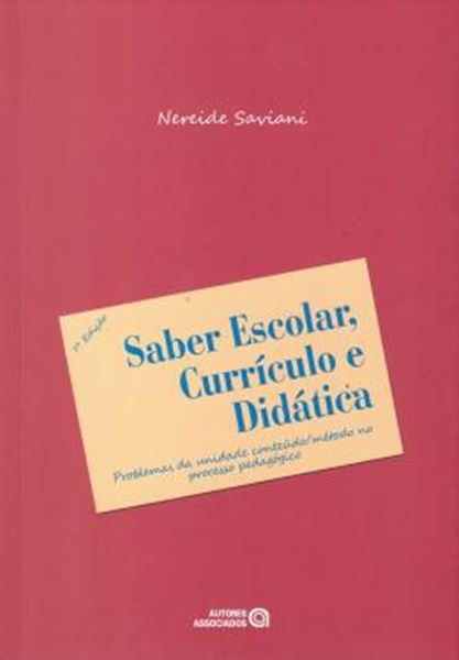 Picture of SABER ESCOLAR, CURRICULO E DIDATICA - 7ª ED